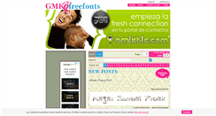 Desktop Screenshot of gmkfreefonts.com